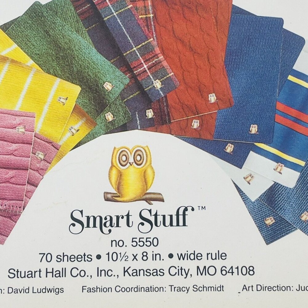 Smart Stuff Fashion David Ludwigs Blue Sweater Vintage Wide Rule Paper Notebook - Picture 4 of 10